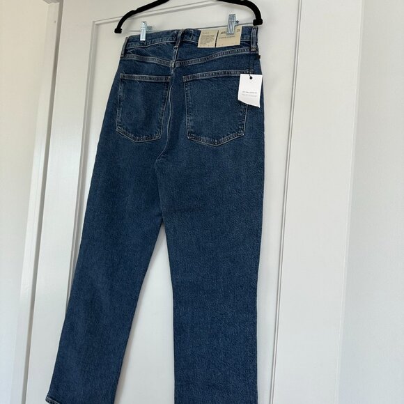 NWT Agolde High Rise Stovepipe Denim Jeans In Aspire Blue Low Stretch Size 29 - Picture 10 of 11